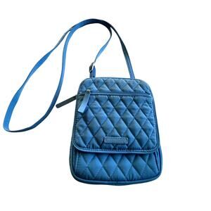 Coastal‎ Grandma Quilted Crossbody Bag Vera Bradley Blue Turtle Lining
